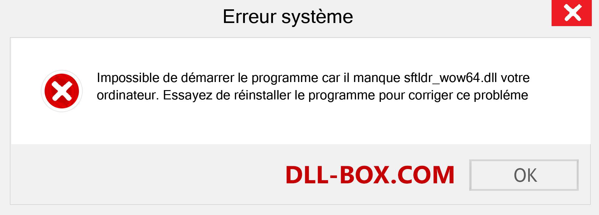 Le fichier sftldr_wow64.dll est manquant ?. Télécharger pour Windows 7, 8, 10 - Correction de l'erreur manquante sftldr_wow64 dll sur Windows, photos, images